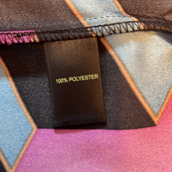 House of Harlow 1960 NWT Size Small Silky Geometric Print Wrap Maxi Dress (0369) - Picture 15 of 16